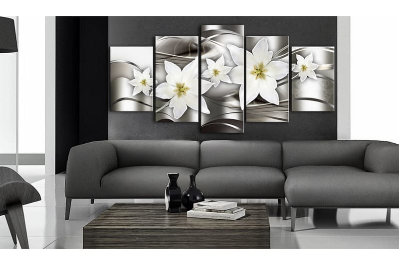 Bilde Mysterious Lilies 200x100 - Artgeist sp. z o. o. - Innredning - Bilder & kunst - Lerretsbilder