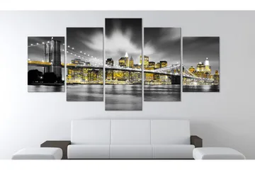 Bilde Nyc Amber Eyes 200x100 - Artgeist sp. z o. o. - Innredning - Bilder & kunst - Lerretsbilder