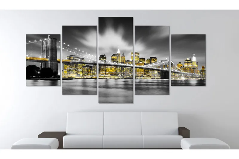 Bilde Nyc Amber Eyes 200x100 - Artgeist sp. z o. o. - Innredning - Bilder & kunst - Lerretsbilder