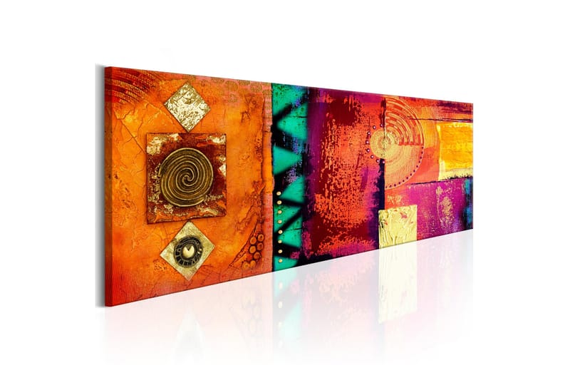 Bilde Orange Abstraction 120x40, Artgeist sp. z o. o.