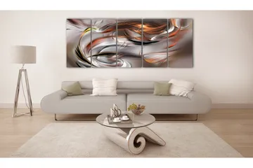 Bilde Orange Chaos 200x80 - Artgeist sp. z o. o. - Innredning - Bilder & kunst - Lerretsbilder