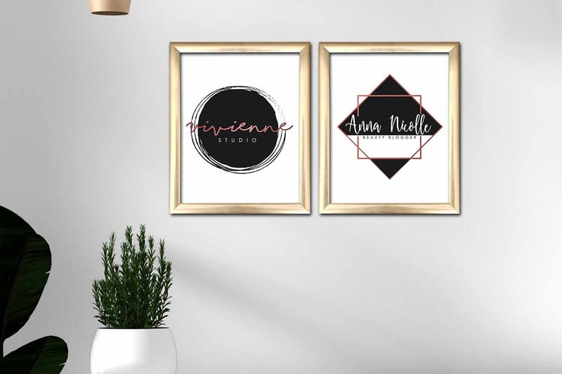 Bilde Sayings med Ramme 2-pk Flerfarget - 22,3x52,8 cm - Innredning - Bilder & kunst