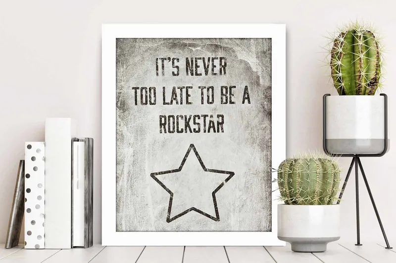Bilde Sayings med Ramme Flerfarget - 22,3x52,8 cm - Innredning - Bilder & kunst