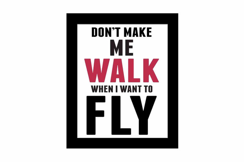 Bilde Sayings med Ramme Flerfarget, 22,3x52,8 cm