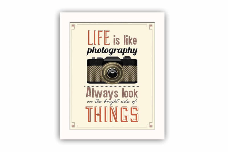 Bilde Sayings med Ramme Flerfarget - 22,3x52,8 cm - Innredning - Bilder & kunst