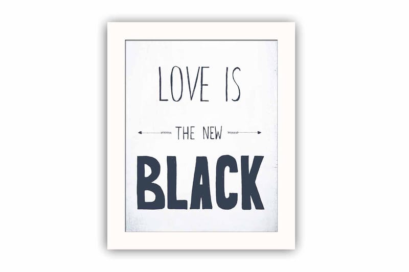 Bilde Sayings med Ramme Flerfarget, 22,3x52,8 cm