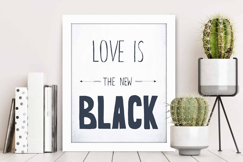 Bilde Sayings med Ramme Flerfarget - 22,3x52,8 cm - Innredning - Bilder & kunst