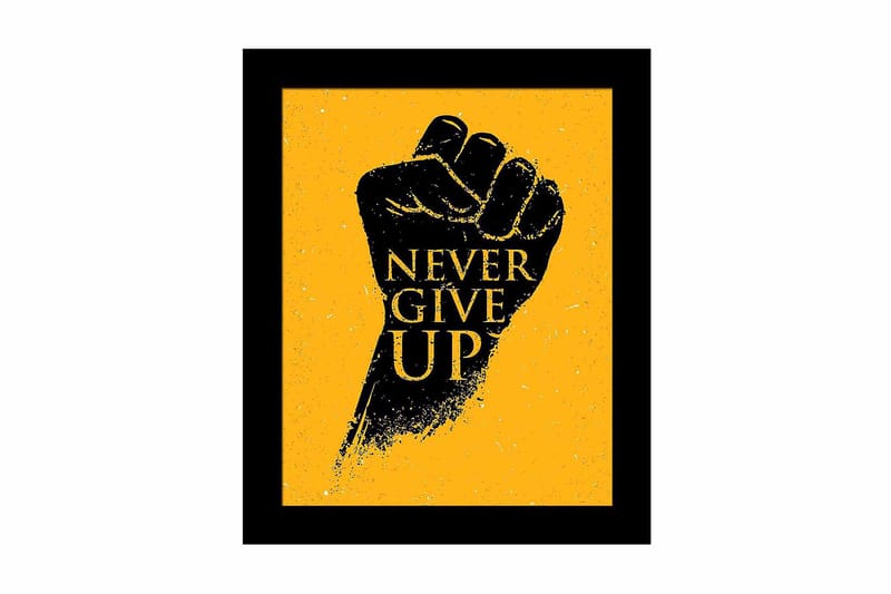 Bilde Sayings med Ramme Flerfarget, 22,3x52,8 cm