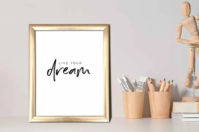 Bilde Sayings med Ramme Flerfarget - 22,3x52,8 cm - Innredning - Bilder & kunst