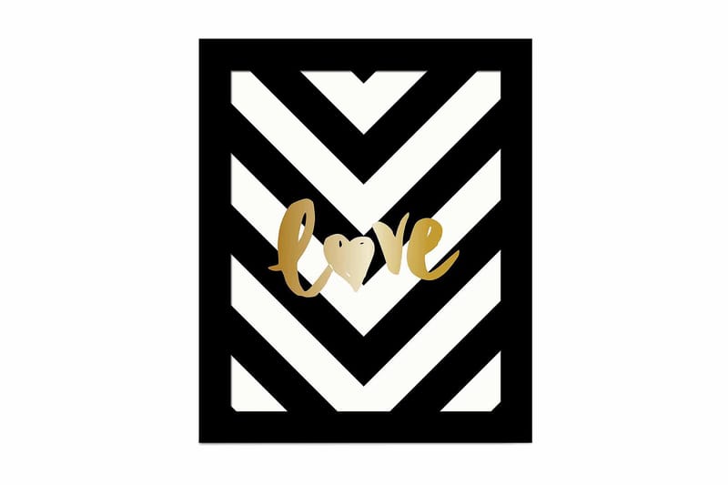 Bilde Sayings med Ramme Flerfarget, 22,3x52,8 cm