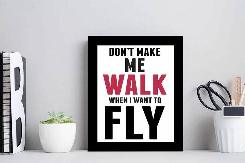 Bilde Sayings med Ramme Flerfarget - 22,3x52,8 cm - Innredning - Bilder & kunst