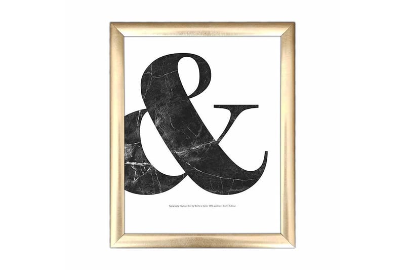 Bilde Sayings med Ramme Flerfarget, 22,3x52,8 cm