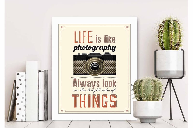 Bilde Sayings med Ramme Flerfarget - 22,3x52,8 cm - Innredning - Bilder & kunst