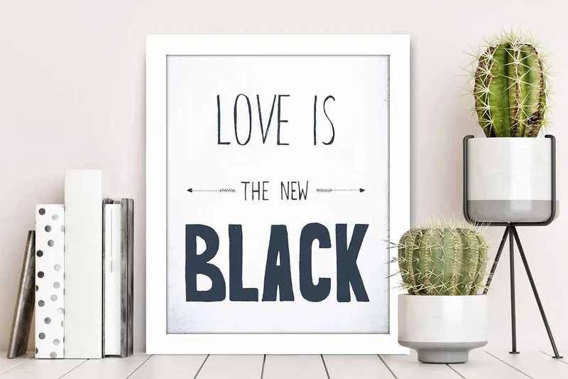 Bilde Sayings med Ramme Flerfarget - 22,3x52,8 cm - Innredning - Bilder & kunst