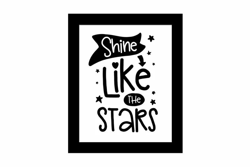 Bilde Sayings med Ramme Flerfarget, 22,3x52,8 cm