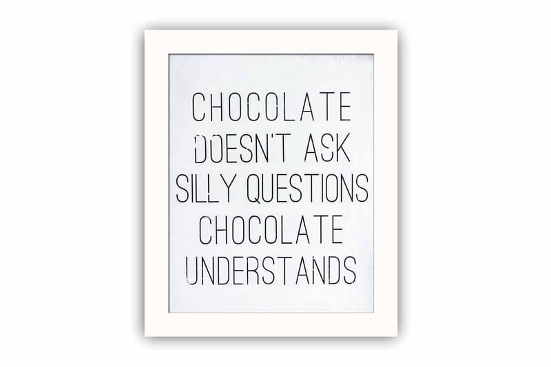 Bilde Sayings med Ramme Flerfarget, 22,3x52,8 cm