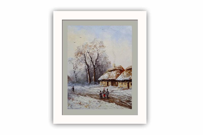 Bilde Scenic med Ramme Flerfarget, 22,3x52,8 cm
