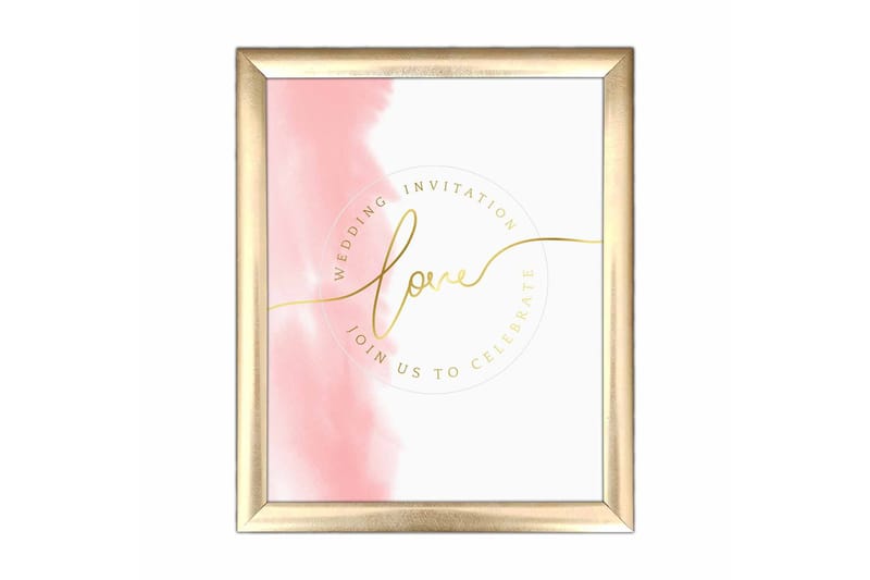 Bilde Sign med Ramme Flerfarget, 22,3x52,8 cm