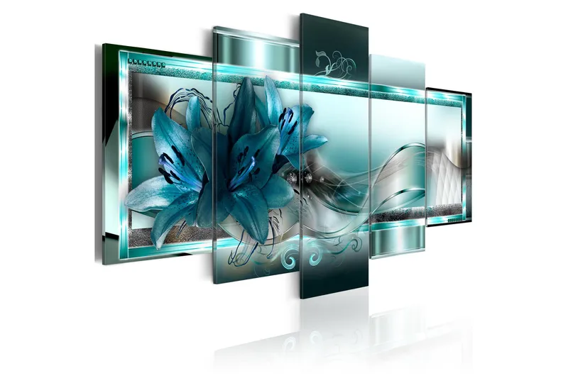 Bilde Sky Blue Lilies 200x100, Artgeist sp. z o. o.