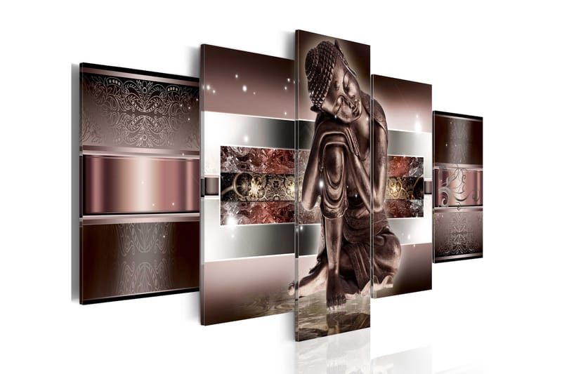 Bilde Sleeping Buddha In Reds 200x100 - Artgeist sp. z o. o. - Lerretsbilder
