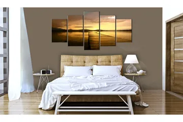 Bilde Sunset Island 200x100 - Artgeist sp. z o. o. - Innredning - Bilder & kunst - Lerretsbilder