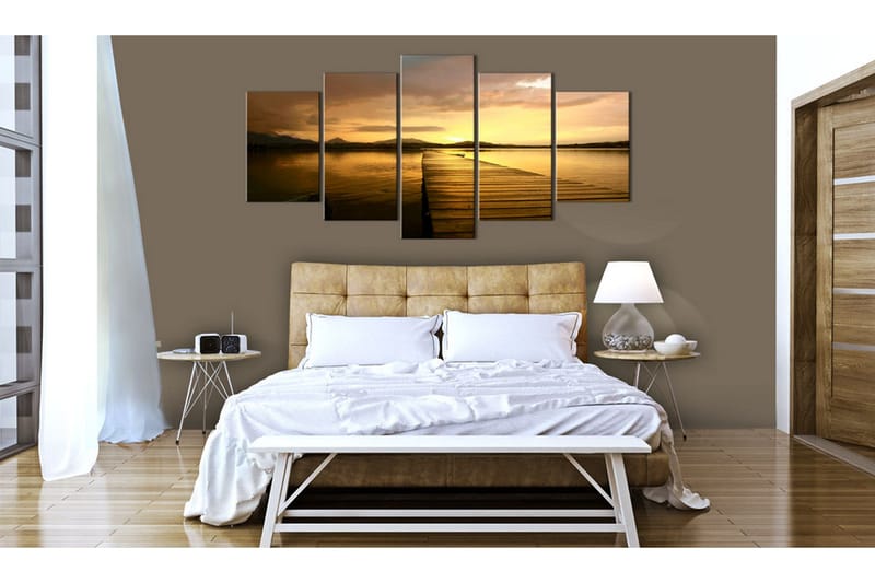 Bilde Sunset Island 200x100 - Artgeist sp. z o. o. - Innredning - Bilder & kunst - Lerretsbilder
