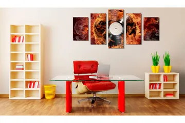 Bilde Vinyl On Fire 200x100 - Artgeist sp. z o. o. - Innredning - Bilder & kunst - Lerretsbilder