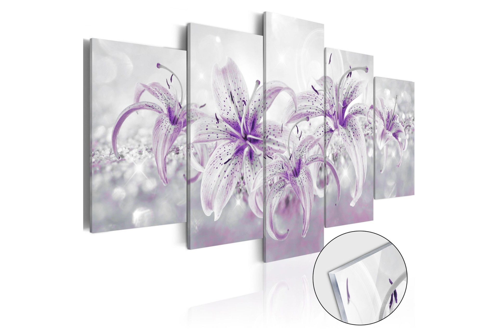 Bilde På Akryl Purple Graces 100x50 - Artgeist sp. z o. o.