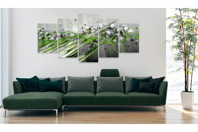 Bilde På Akryl Green Rhythm 100x50 - Artgeist sp. z o. o. - Innredning - Bilder & kunst