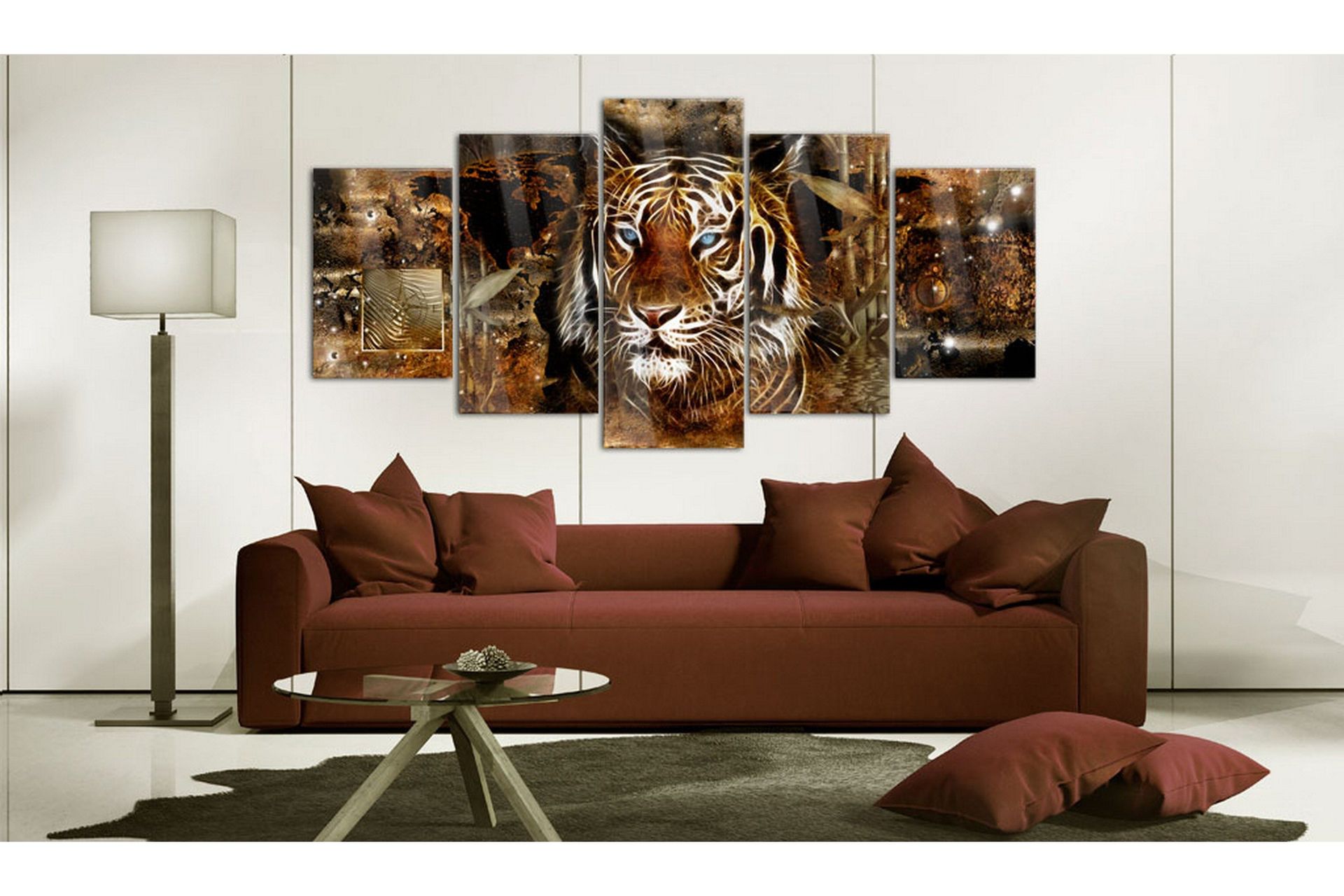 Bilde På Akryl Golden Jungle 100x50 - Artgeist sp. z o. o.