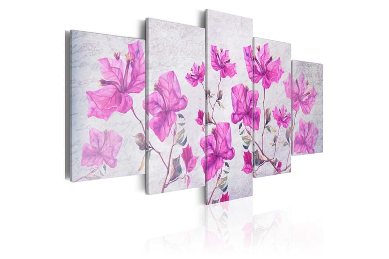 Bilde Purple Flowers 200x100 - Artgeist sp. z o. o. - Innredning - Bilder & kunst - Lerretsbilder