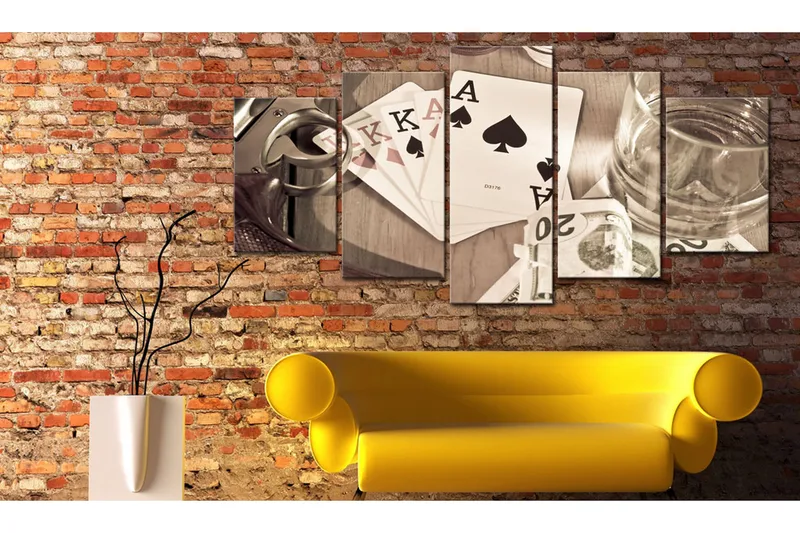 Bilde Poker Night Sepia 100x50 - Artgeist sp. z o. o. - Innredning - Bilder & kunst - Lerretsbilder