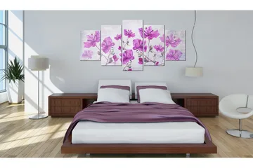 Bilde Purple Flowers 200x100 - Artgeist sp. z o. o. - Innredning - Bilder & kunst - Lerretsbilder