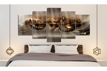 Bilde På Akryl Lost City 100x50 - Brun/Bronse - Innredning - Bilder & kunst