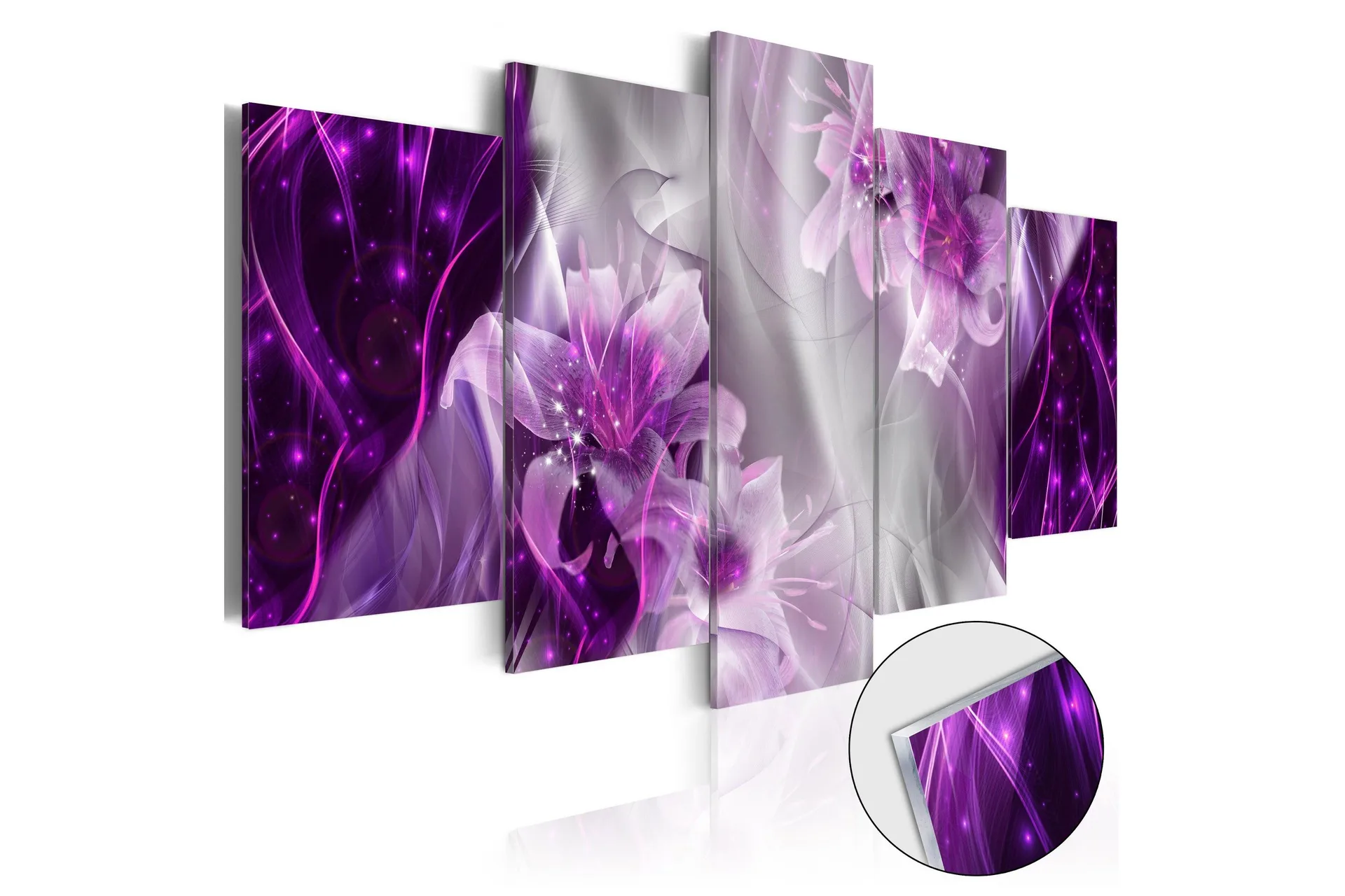 Bilde På Akryl Purple Utopia 100x50 - Artgeist sp. z o. o.