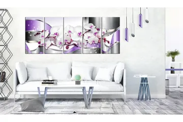 Bilde Purple Ribbons 225x90 - Artgeist sp. z o. o. - Innredning - Bilder & kunst - Lerretsbilder