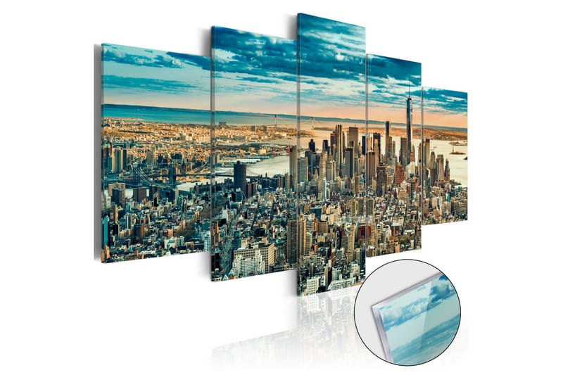 Bilde På Akryl Ny Dream City 100x50 - Artgeist sp. z o. o. - Innredning - Bilder & kunst