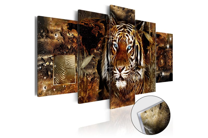 Bilde På Akryl Golden Jungle 100x50 - Artgeist sp. z o. o. - Innredning - Bilder & kunst