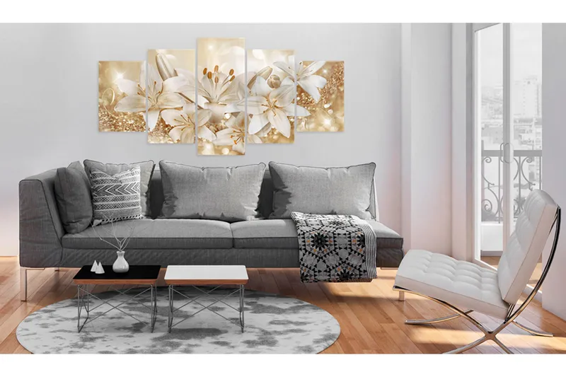Bilde På Akryl Golden Bouquet 100x50 - Artgeist sp. z o. o. - Innredning - Bilder & kunst