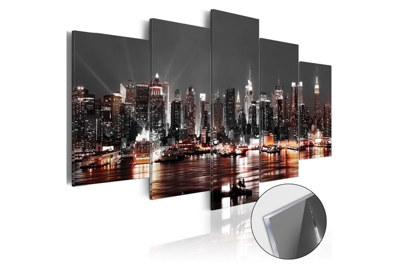 Bilde På Akryl Gray City 200x100 - Artgeist sp. z o. o. - Innredning - Bilder & kunst