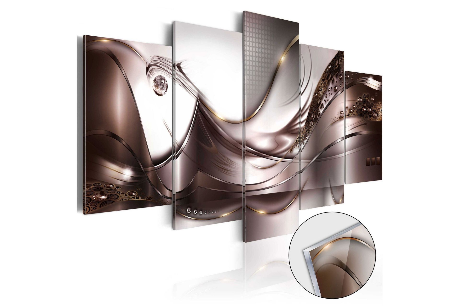 Bilde På Akryl Golden Storm 100x50 - Artgeist sp. z o. o.