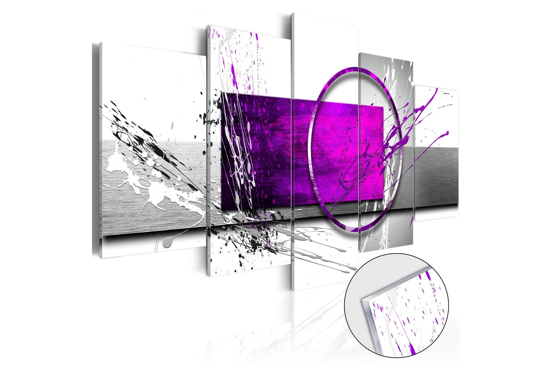 Bilde På Akryl Purple Expression 100x50 - Artgeist sp. z o. o.