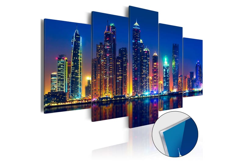 Bilde På Akryl Nights In Dubai 200x100 - Artgeist sp. z o. o. - Innredning - Bilder & kunst