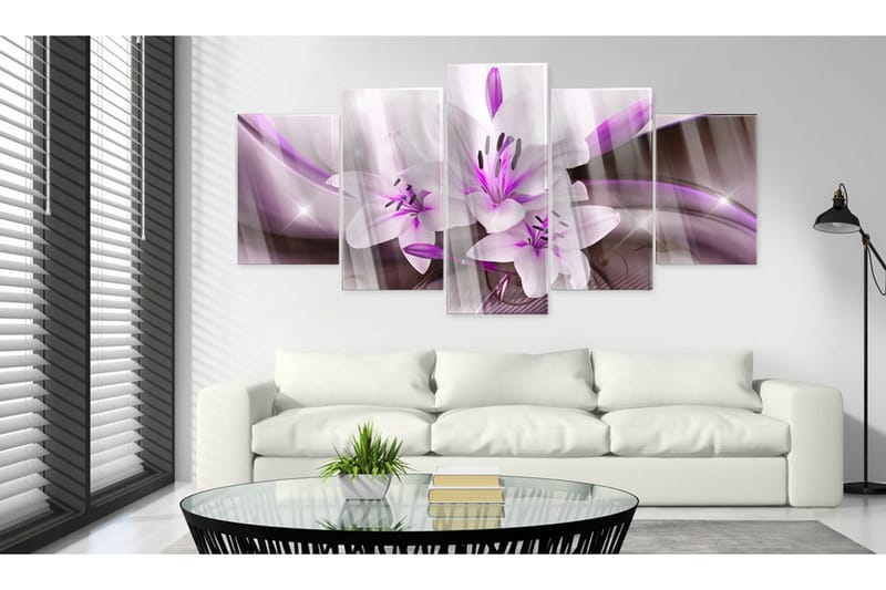 Bilde På Akryl Violet Desert Lily 200x100 - Artgeist sp. z o. o. - Bilder & kunst