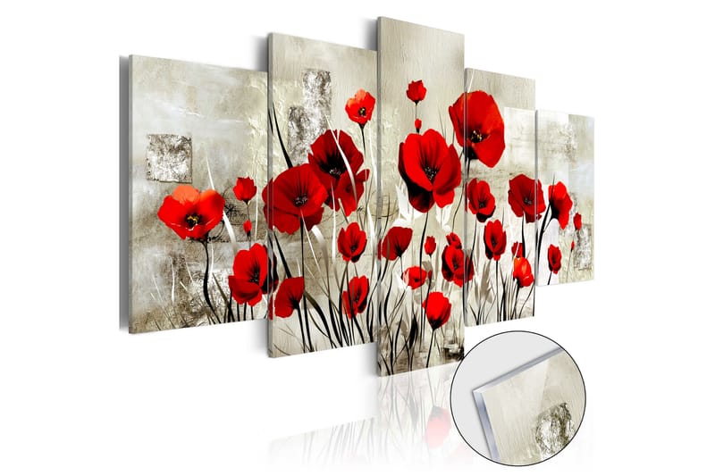 Bilde På Akryl Scarlet Field 200x100 - Artgeist sp. z o. o. - Innredning - Bilder & kunst