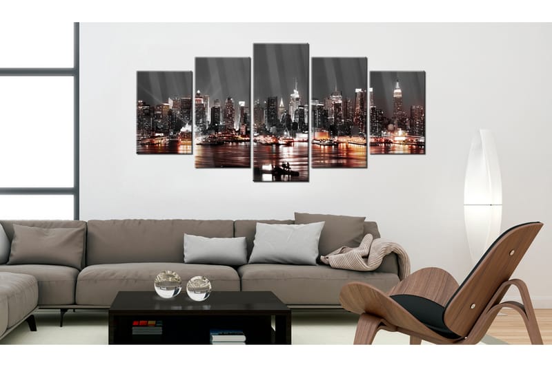 Bilde På Akryl Gray City 200x100 - Artgeist sp. z o. o. - Innredning - Bilder & kunst