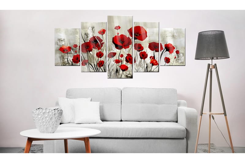 Bilde På Akryl Scarlet Field 100x50 - Artgeist sp. z o. o. - Innredning - Bilder & kunst