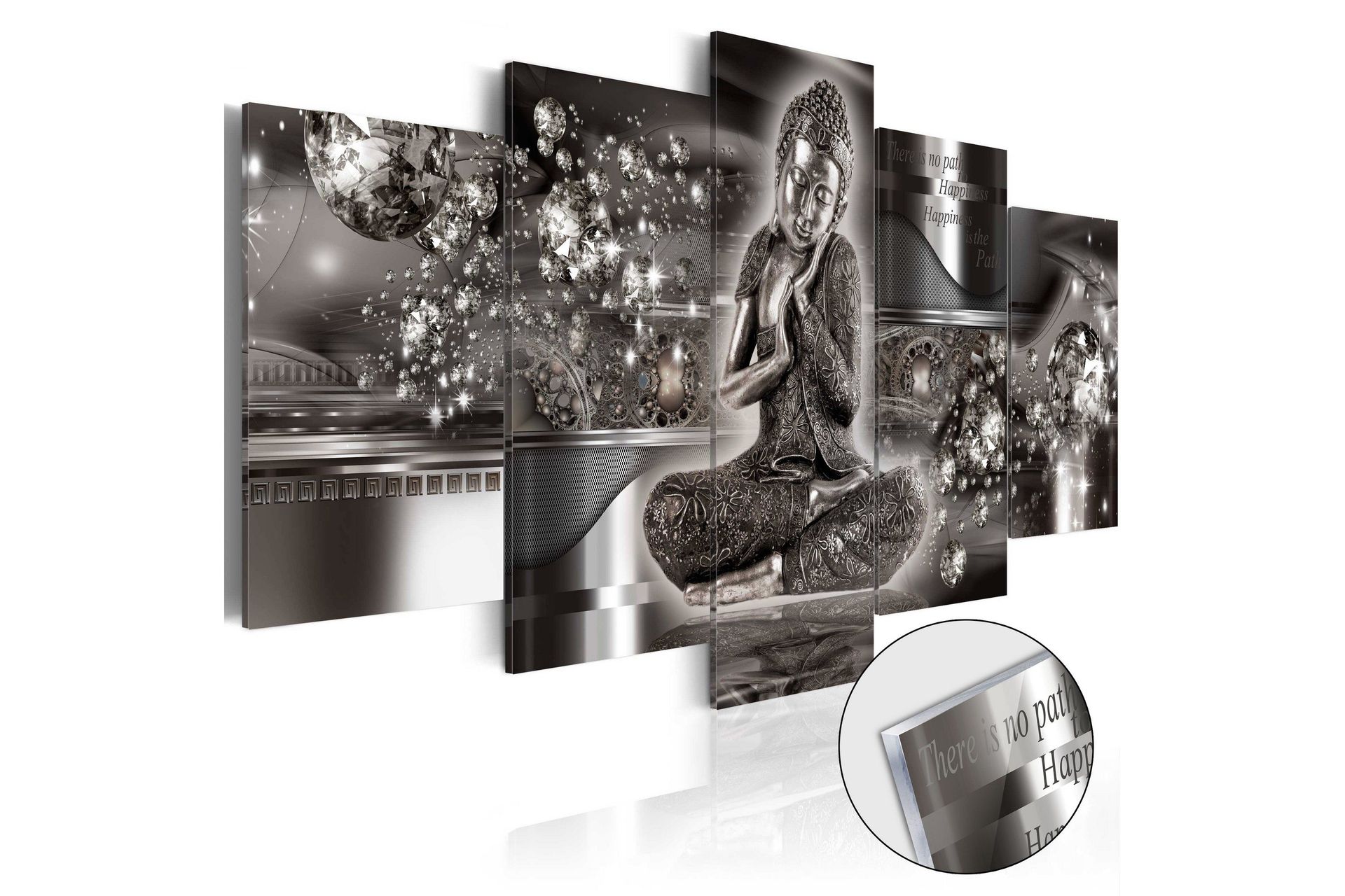 Bilde På Akryl Silver Serenity 100x50 - Artgeist sp. z o. o.