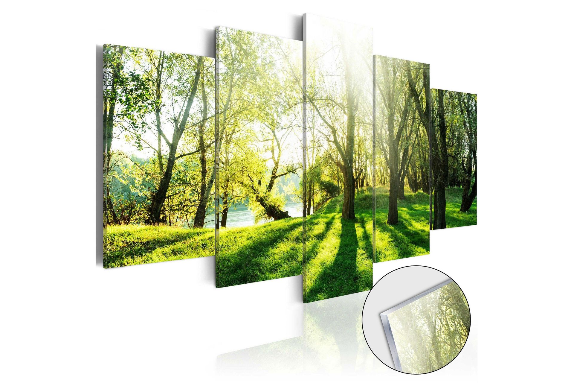 Bilde På Akryl Green Glade 100x50 - Artgeist sp. z o. o.