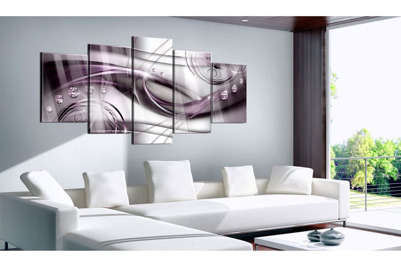 Bilde På Akryl Violet Glow 100x50 - Artgeist sp. z o. o. - Innredning - Bilder & kunst
